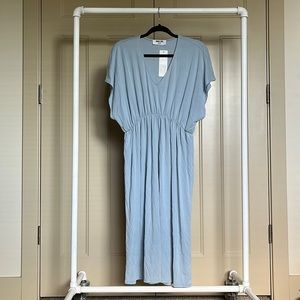 Blue baby doll waist dress